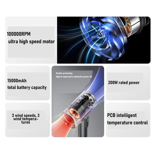 Cordless hair dryer negative - hair,