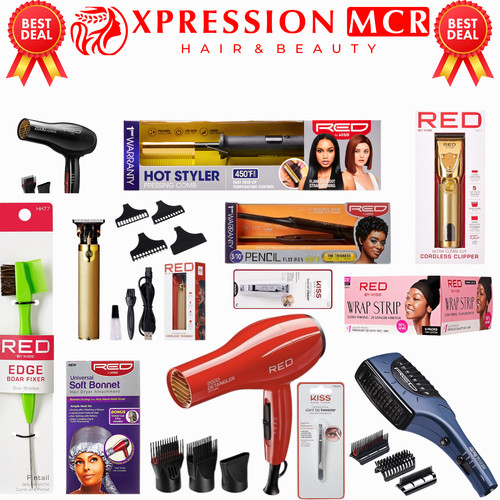 Red kiss detangler ceramic - red,